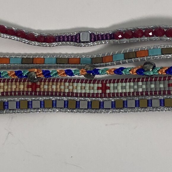 Noonday Collection Bracelet Hippy Boho Multicolor Beading Handcrafted Guatemala - Picture 12 of 15